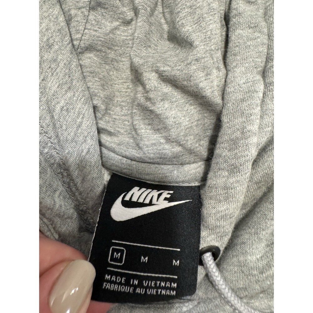 2 Nike Women's Pullover Hoodies Sweatshirts Gray Black Swoosh Logo Gray-M BLK-L - Picture 8 of 9